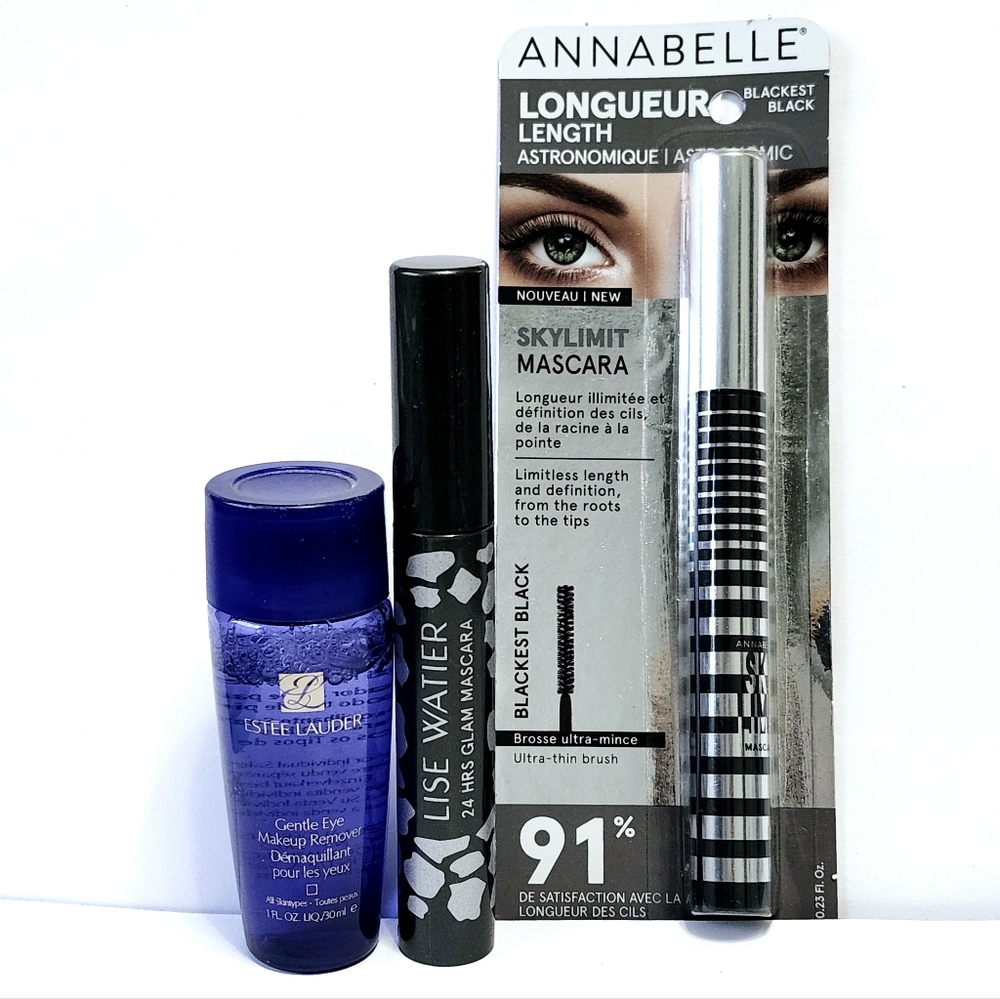 3pc Set Lise Watier Mascara  & Anabelle Mascara & Estee Lauder remover